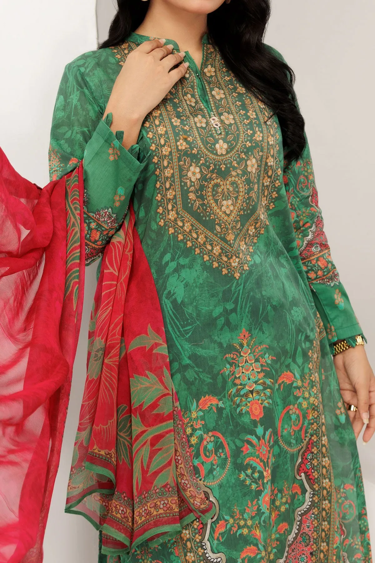 3 PIECE DIGITAL PRINT LAWN| DPC-346