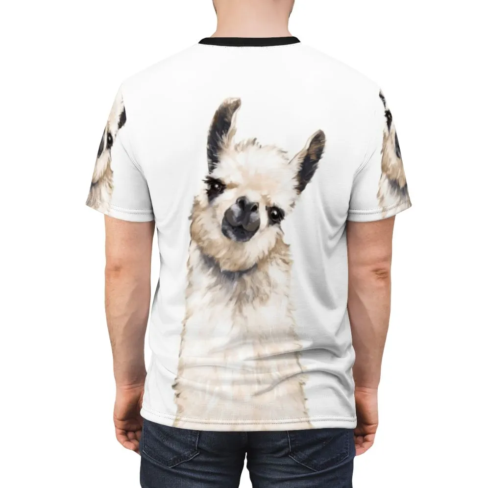 Adorable Llama and Alpaca Animal Print T-Shirt