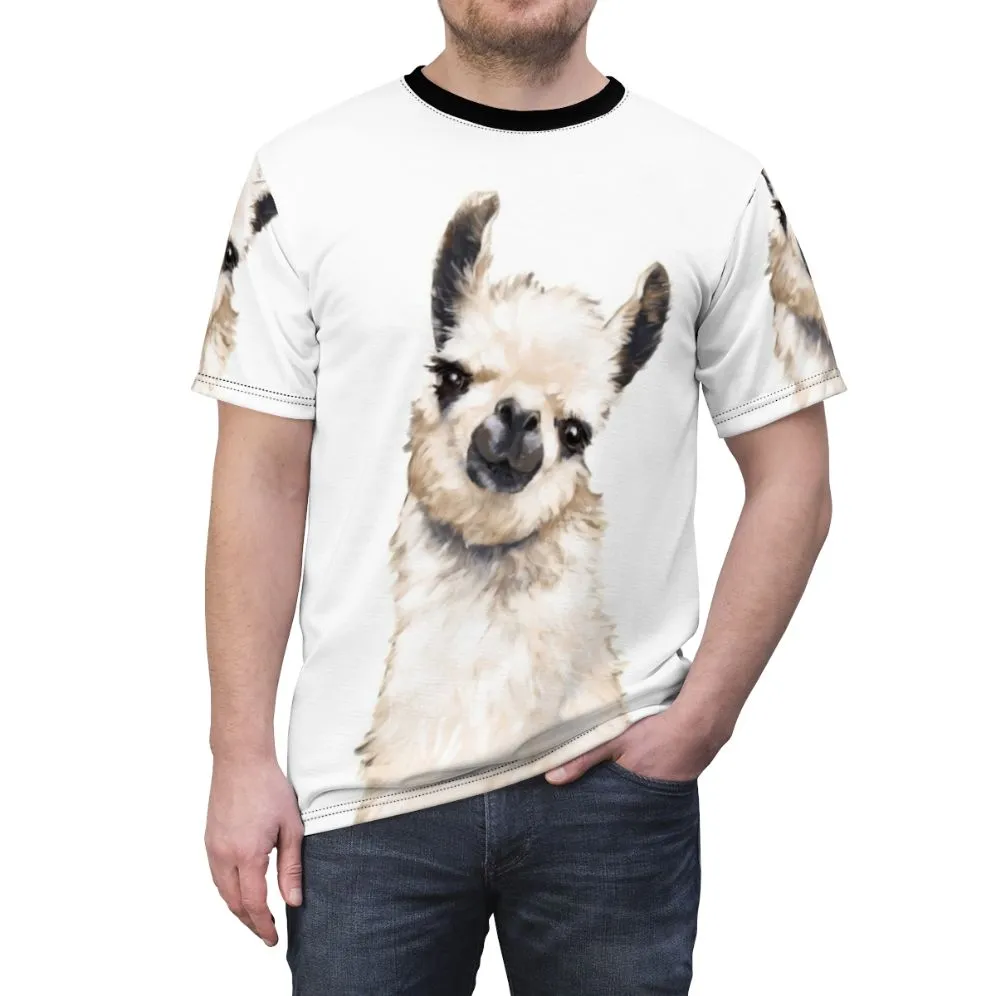 Adorable Llama and Alpaca Animal Print T-Shirt