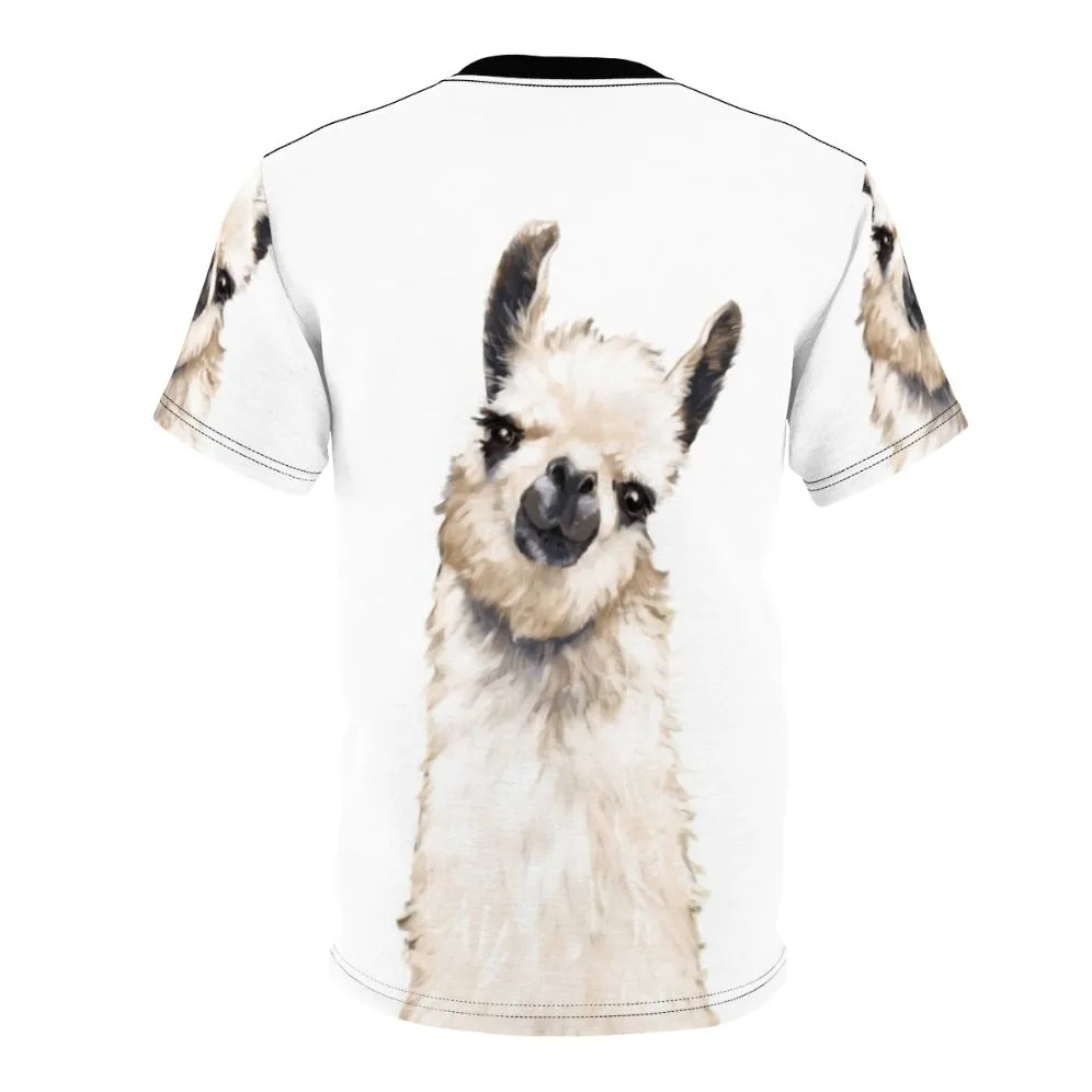 Adorable Llama and Alpaca Animal Print T-Shirt