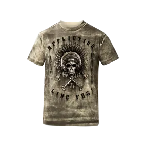 Affliction Men's Native Grease White T-shirt