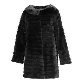 ALICE Horizontal motifs mink coat
