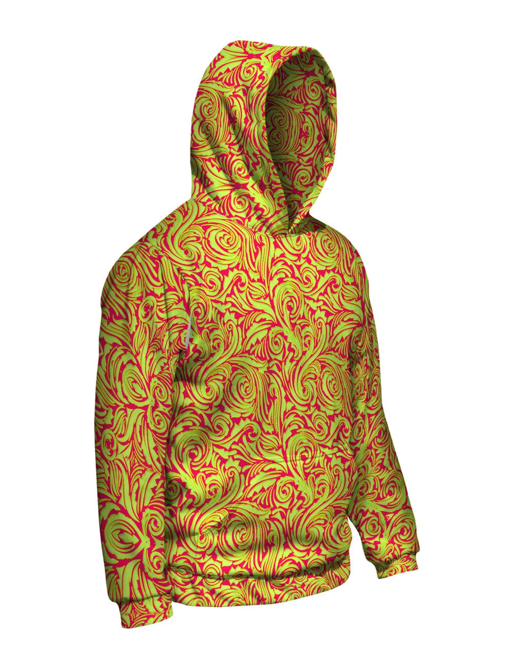 Autumn Me Pink Leaf Swirls Pattern