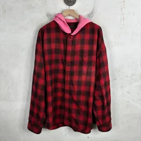 Balenciaga Oversized Hooded Flannel