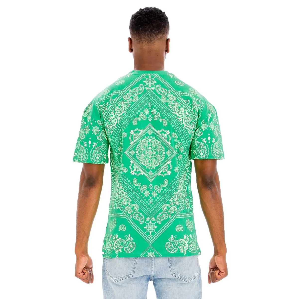 Bandana Print Green T-Shirt