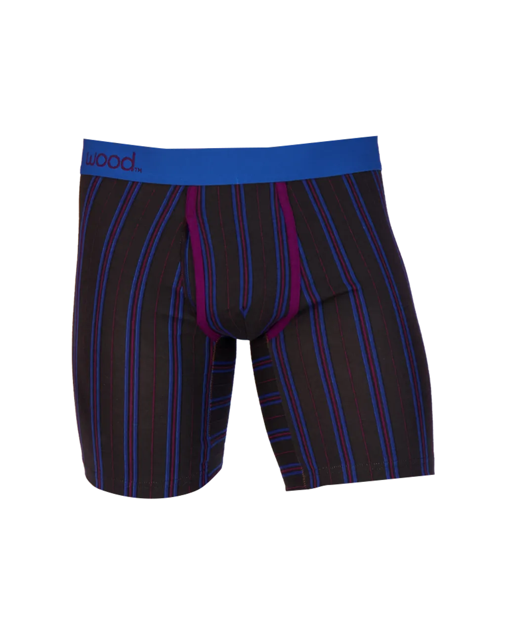 Biker Brief w/ Fly in Triple Threat Stripe by Wood Underwear