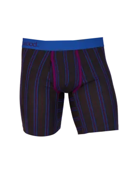 Biker Brief w/ Fly in Triple Threat Stripe by Wood Underwear