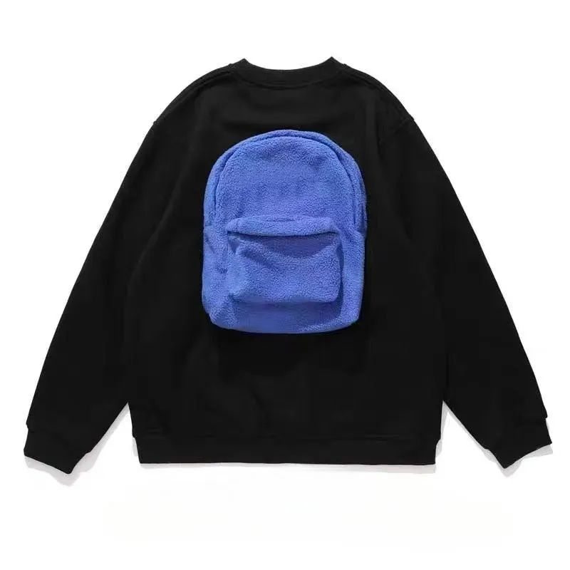 Black 3D Pop-up Bag Sweatshirt LY4170