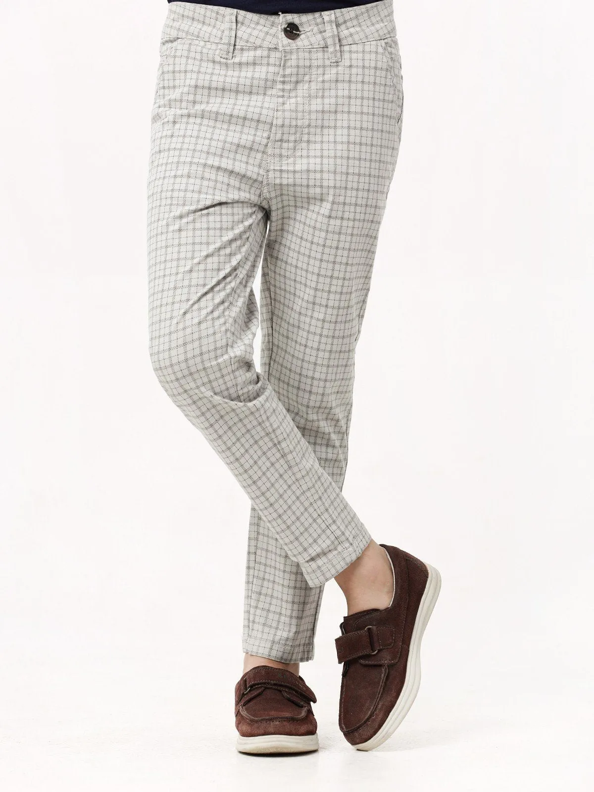 Boy's Light Grey Chino Pant - EBBCP23-003