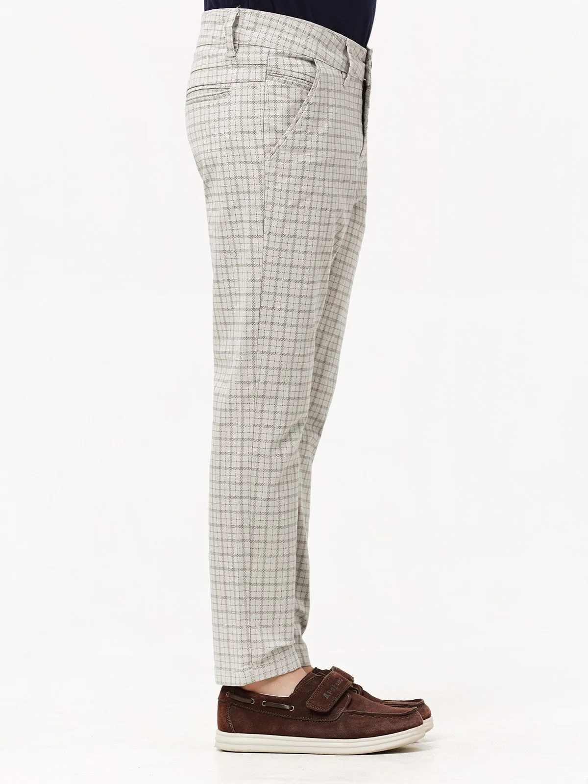 Boy's Light Grey Chino Pant - EBBCP23-003