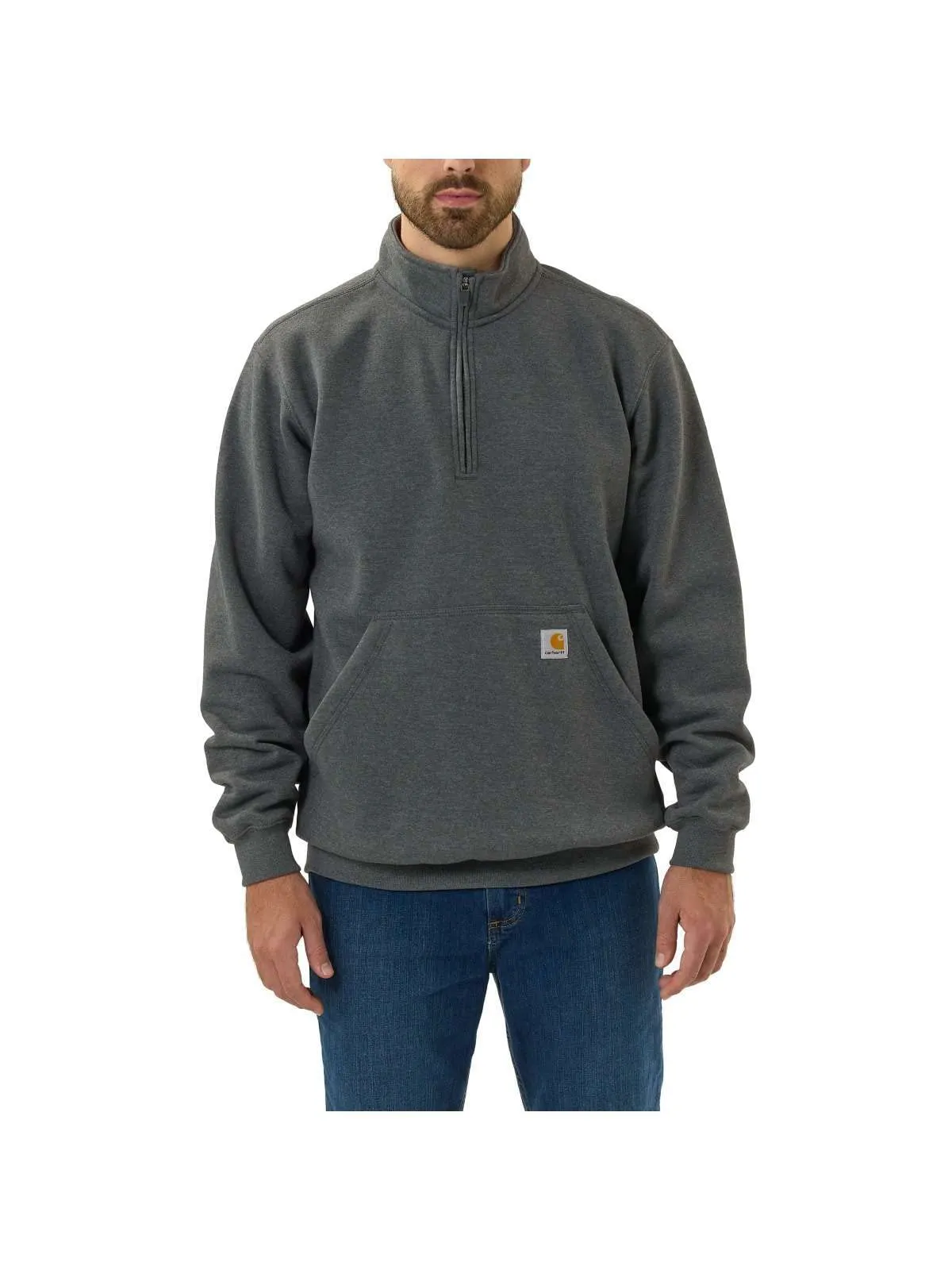 Carhartt 105294 Men's Loose Fit Midweight Quarter-Zip Mock-Neck Sweatshirt