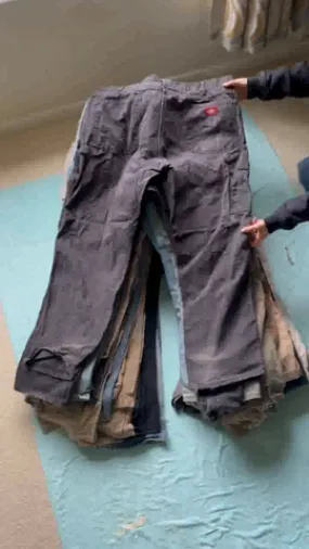 Carhartt and Dickies work carpenter trousers
