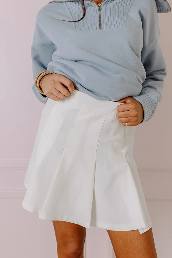 Clever Moment Skirt In Ivory