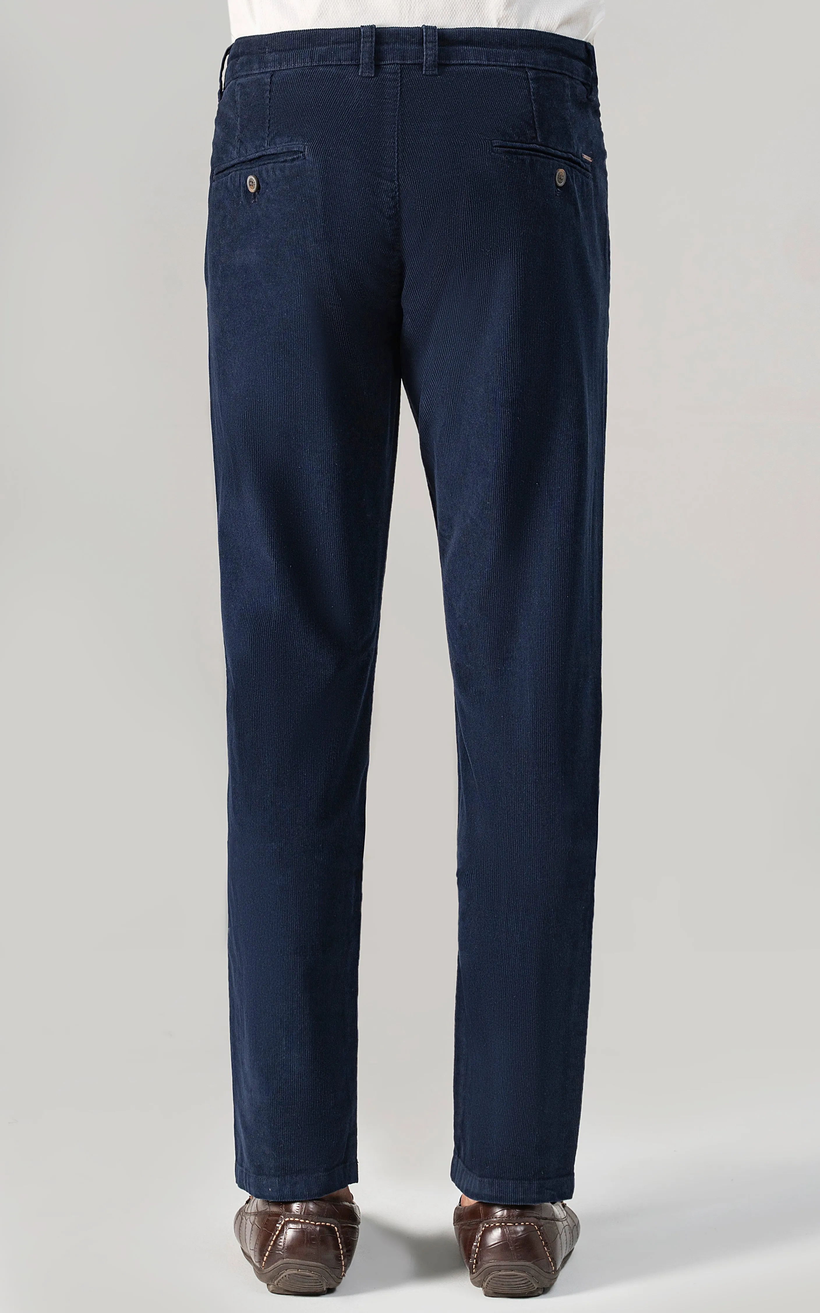 CORDUROY SMART FIT CASUAL PANT NAVY