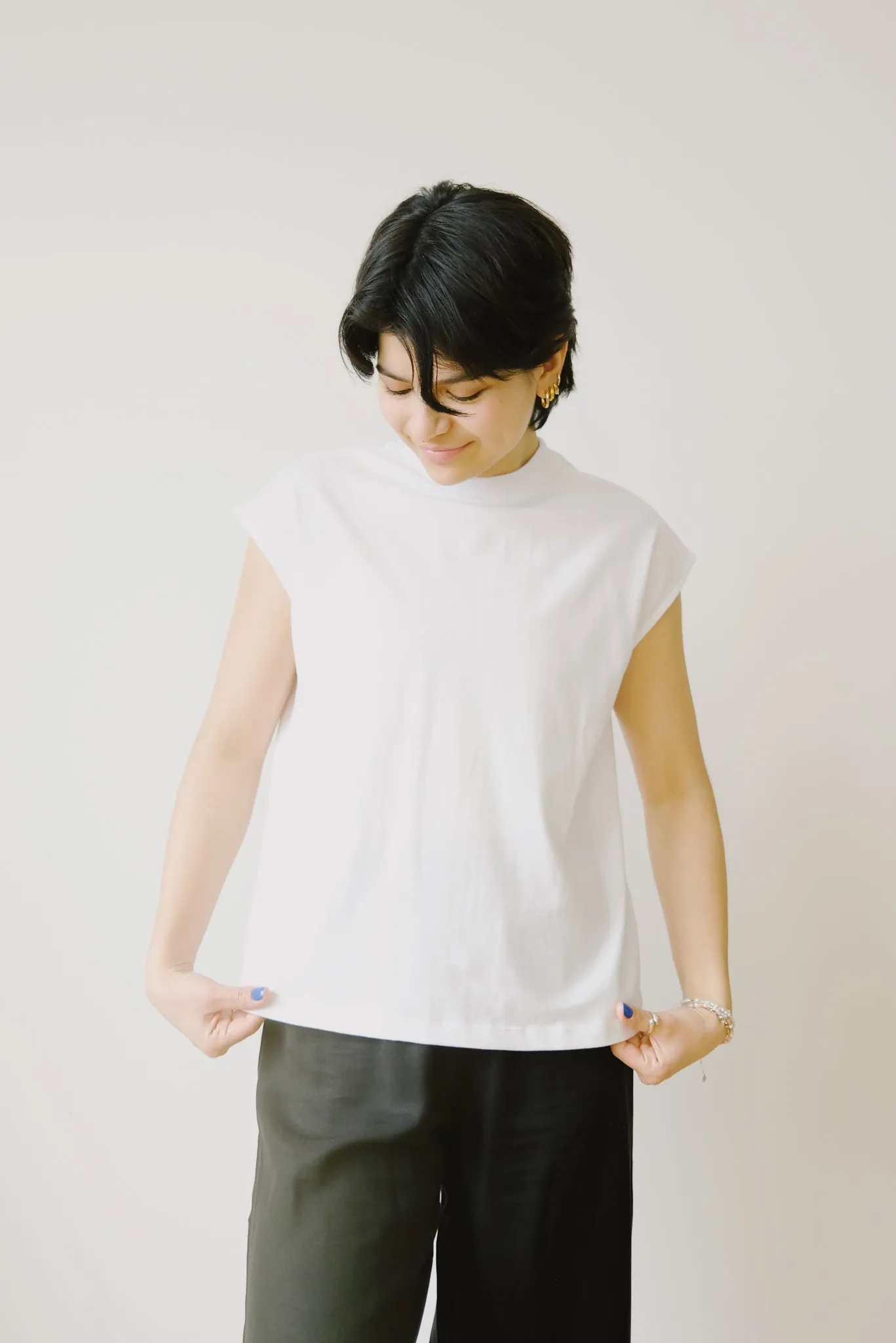 cotton top - aukai - white