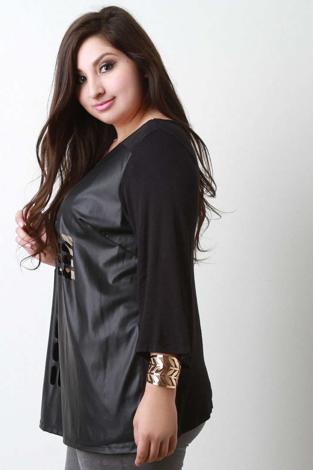 Cross Cut-Out Front Top