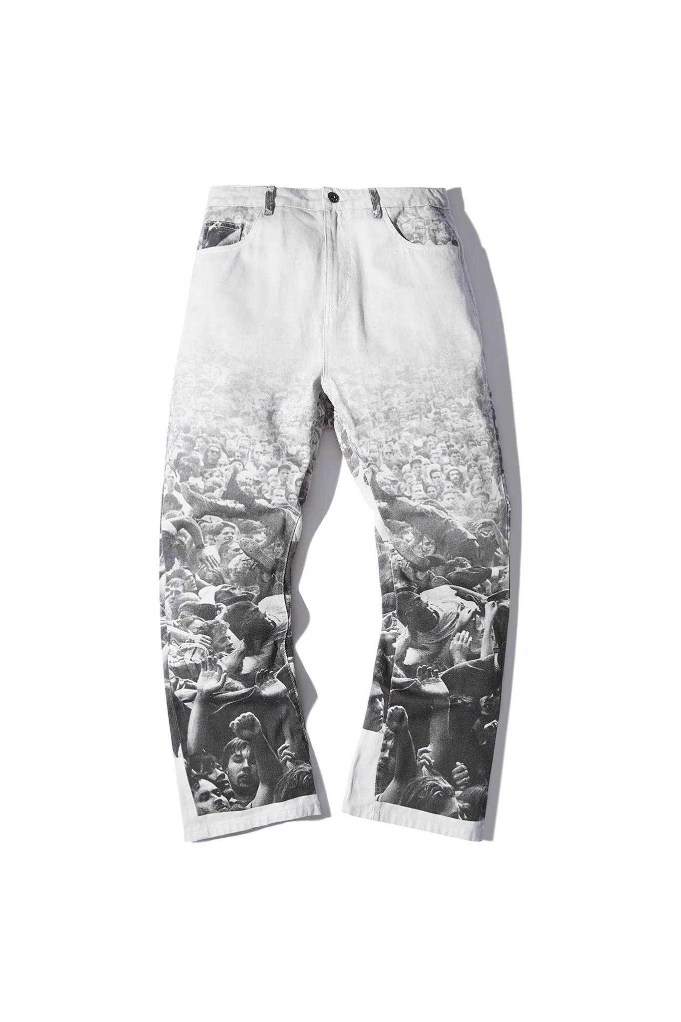 CROWD DENIM PANTS WHITE