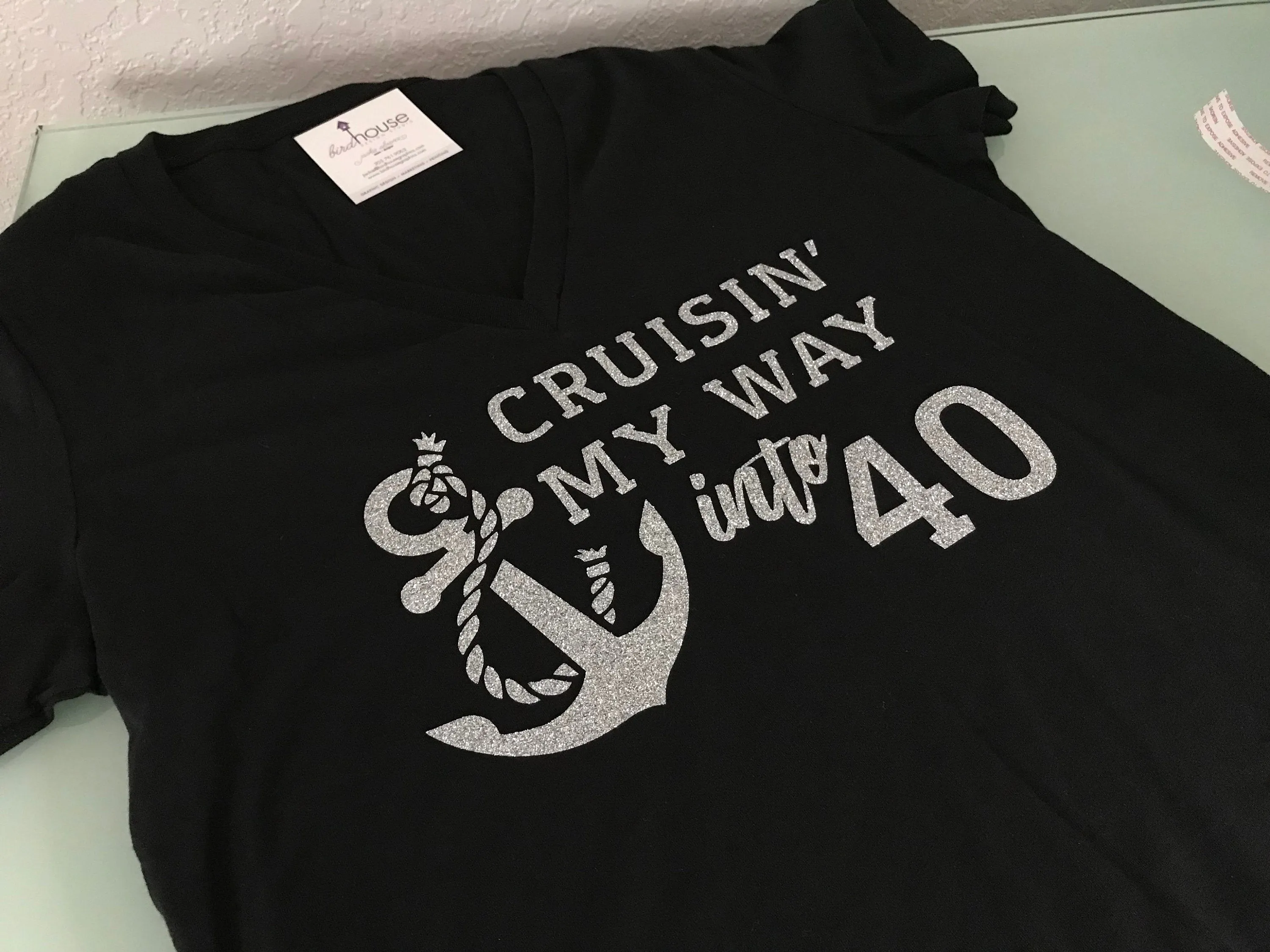 Cruisin' my way into Any Age Shirt, Cute Birthday Cruise tee, Cruising Personalize Any Color