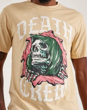 Death Crew Tee (Acid Khaki) - UB2024ACDKHK