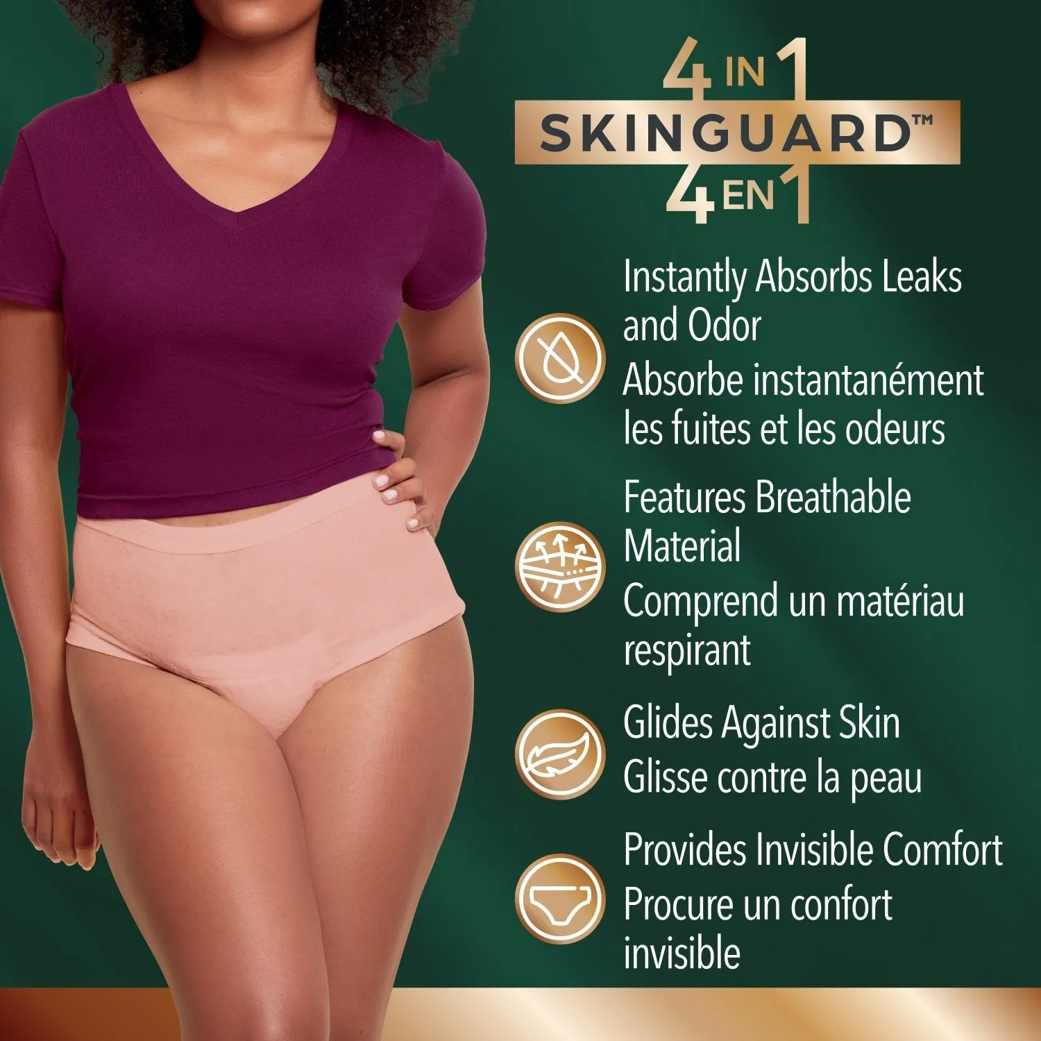 Depend Silhouette Incontinence Underwear for Women, Maximum Absorbency, Pink, Black and Berry