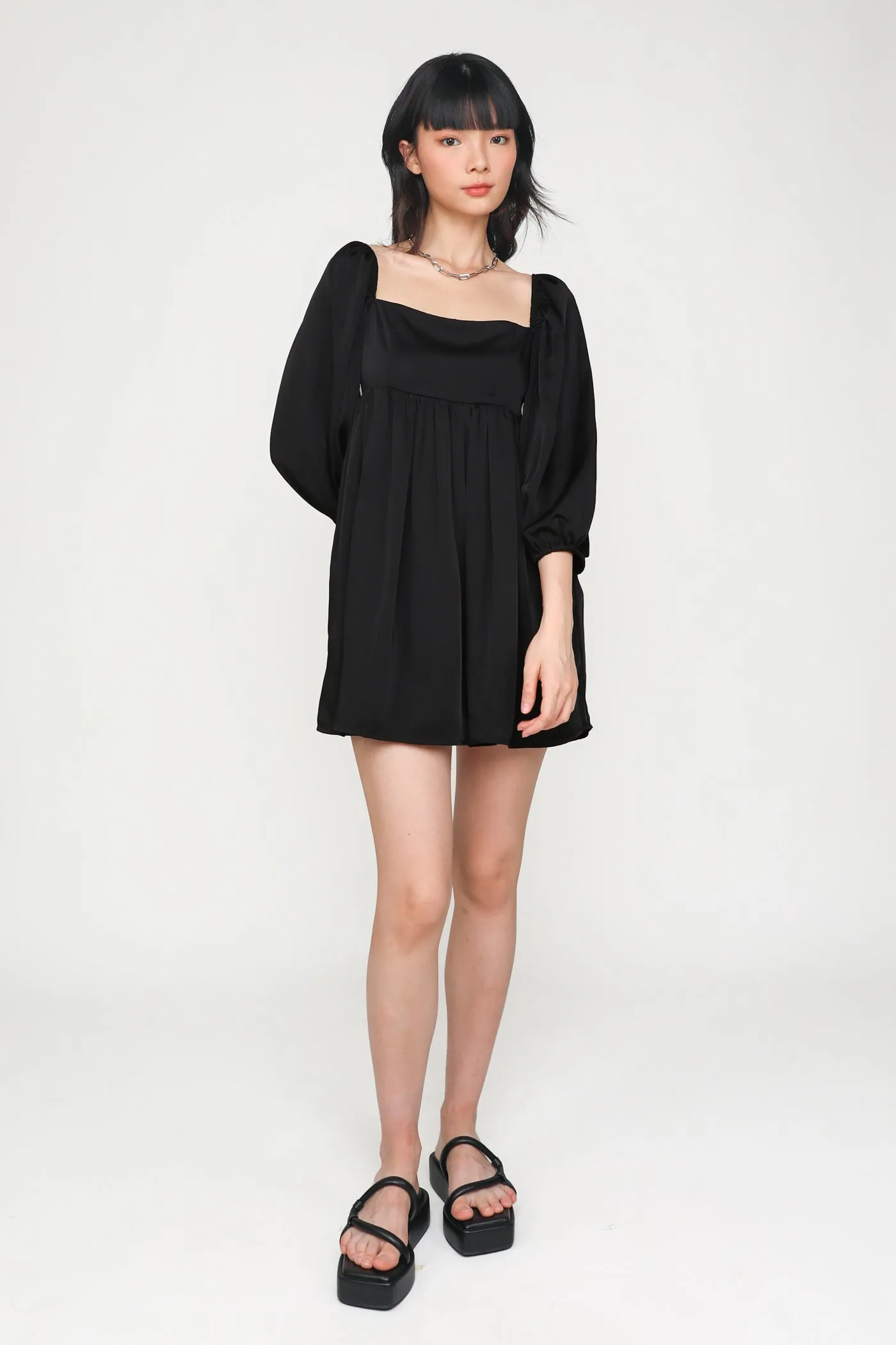 Eldora Sleeved Babydoll Dress