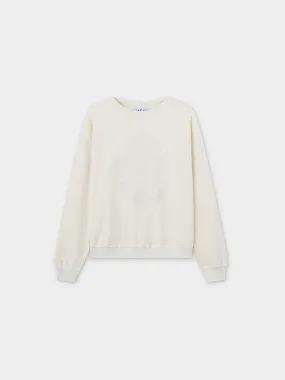 Embroidered Sweatshirt-Bone