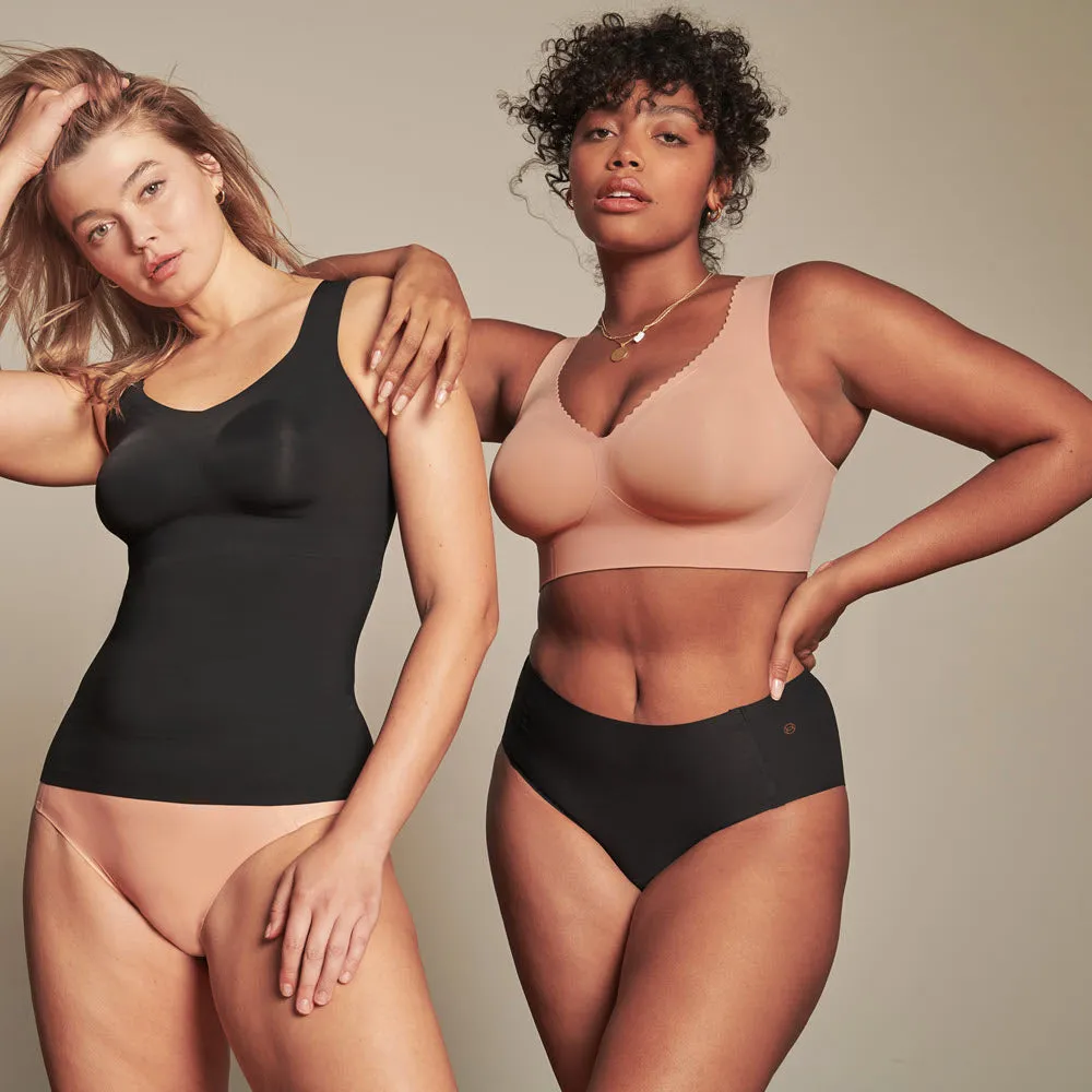 Evelyn & Bobbie High Waisted Skintones Retro Bikini Panty