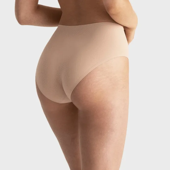 Evelyn & Bobbie High Waisted Skintones Retro Bikini Panty