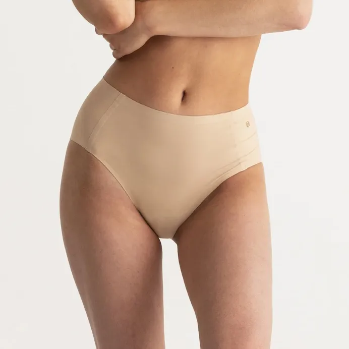 Evelyn & Bobbie High Waisted Skintones Retro Bikini Panty