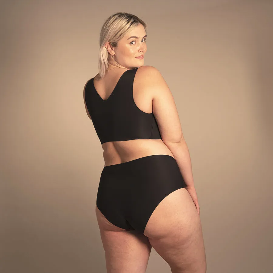 Evelyn & Bobbie High Waisted Skintones Retro Bikini Panty