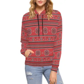 Evening Feather Wheel Blush Hoodie for Women (USA Size)