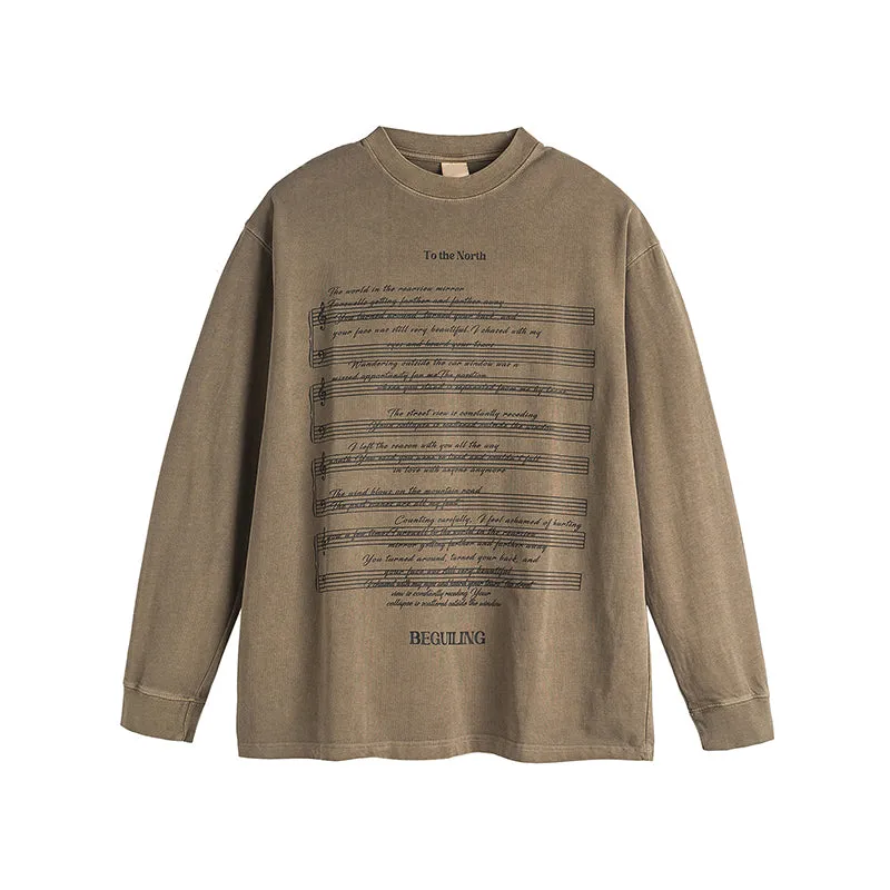 Faire Echo Retro Long-Sleeve Music Shirt