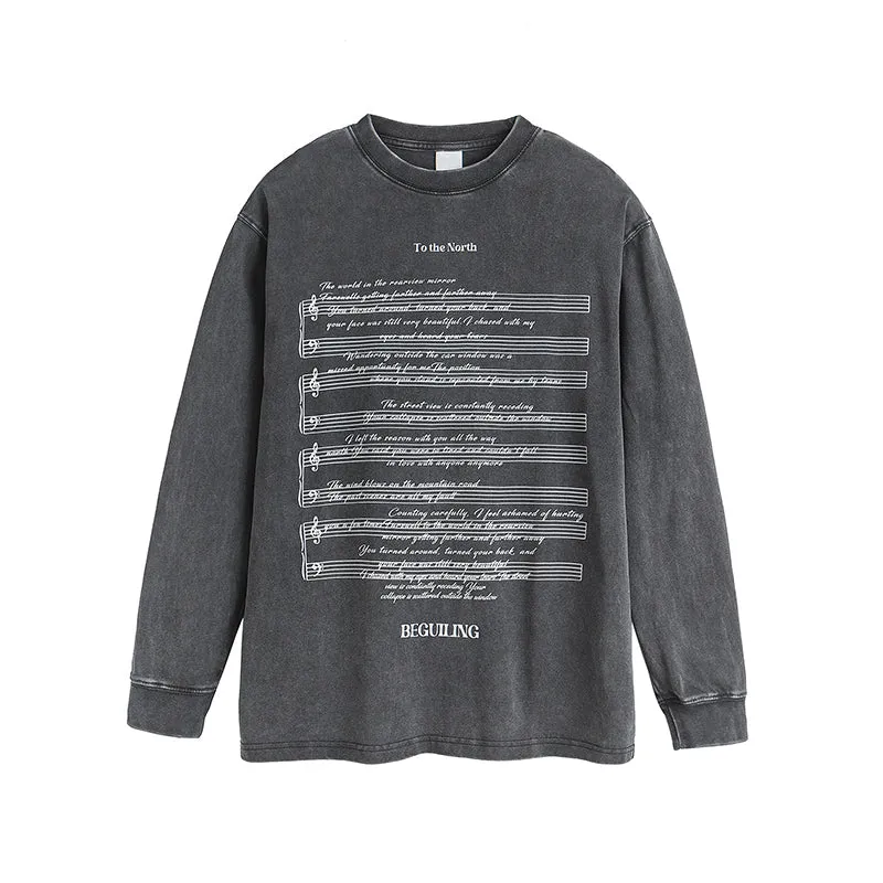 Faire Echo Retro Long-Sleeve Music Shirt