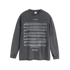 Faire Echo Retro Long-Sleeve Music Shirt