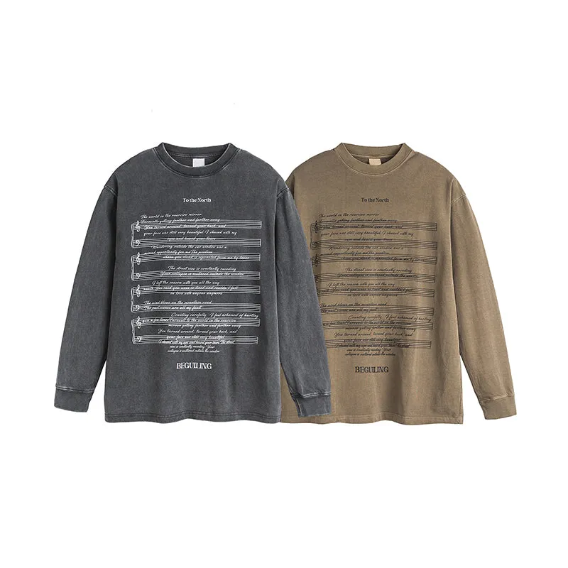 Faire Echo Retro Long-Sleeve Music Shirt