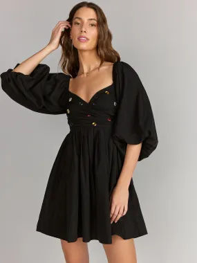 Fore Collection Puff Sleeve Gemstone Mini Dress - Brands We Love