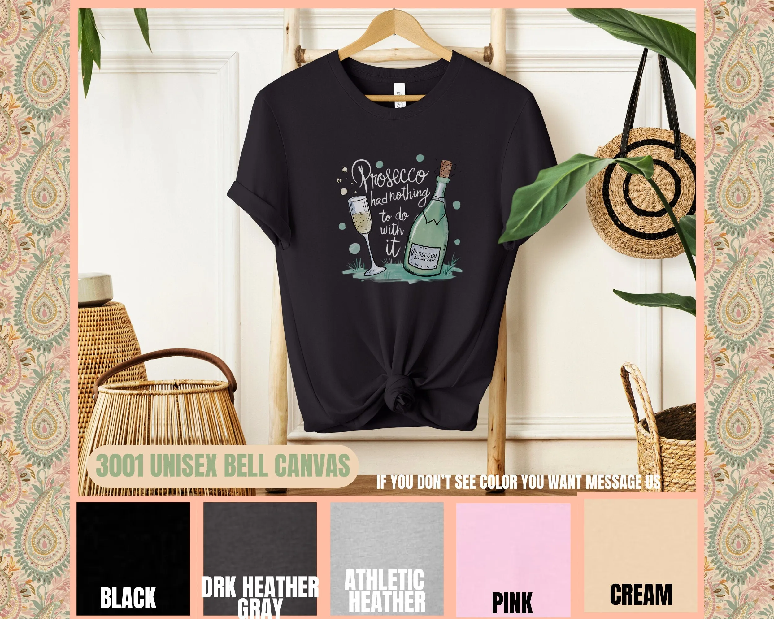 Fun Prosecco Lover T-Shirt, Sparkling Wine Enthusiast Tee, Prosecco and Bubbles Graphic Shirt, Drink Wine with Friends Sweatshirt