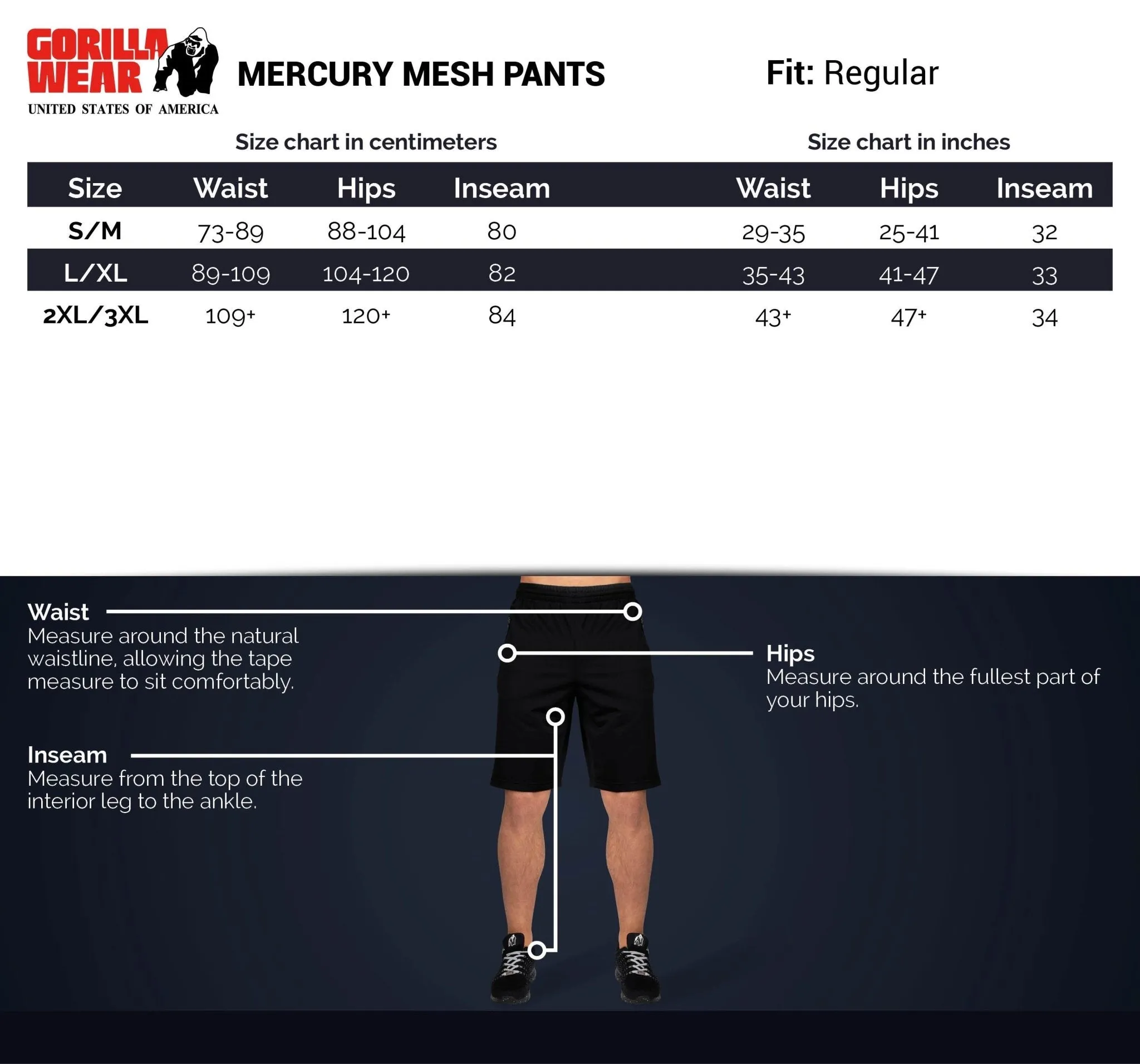 Gorilla Wear Mercury Mesh Pants - Black/Red