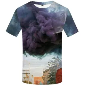 Graffiti T-shirt Men Harajuku Tshirts Casual Art T shirts Funny Abstract Tshirt Anime Gothic Shirt Print Short Sleeve Fashion