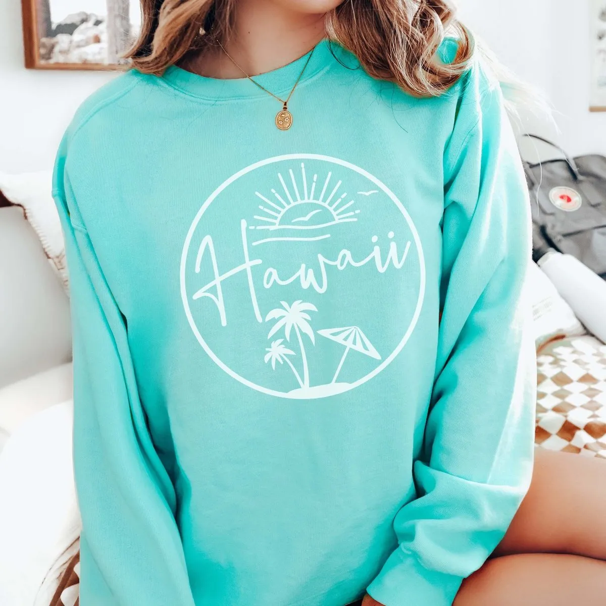 Hawaii Circle Comfort Colors Crew