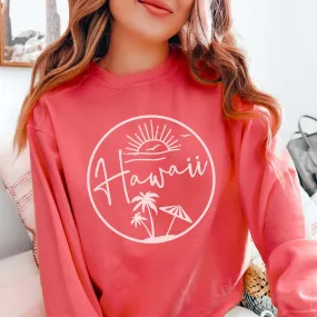Hawaii Circle Comfort Colors Crew