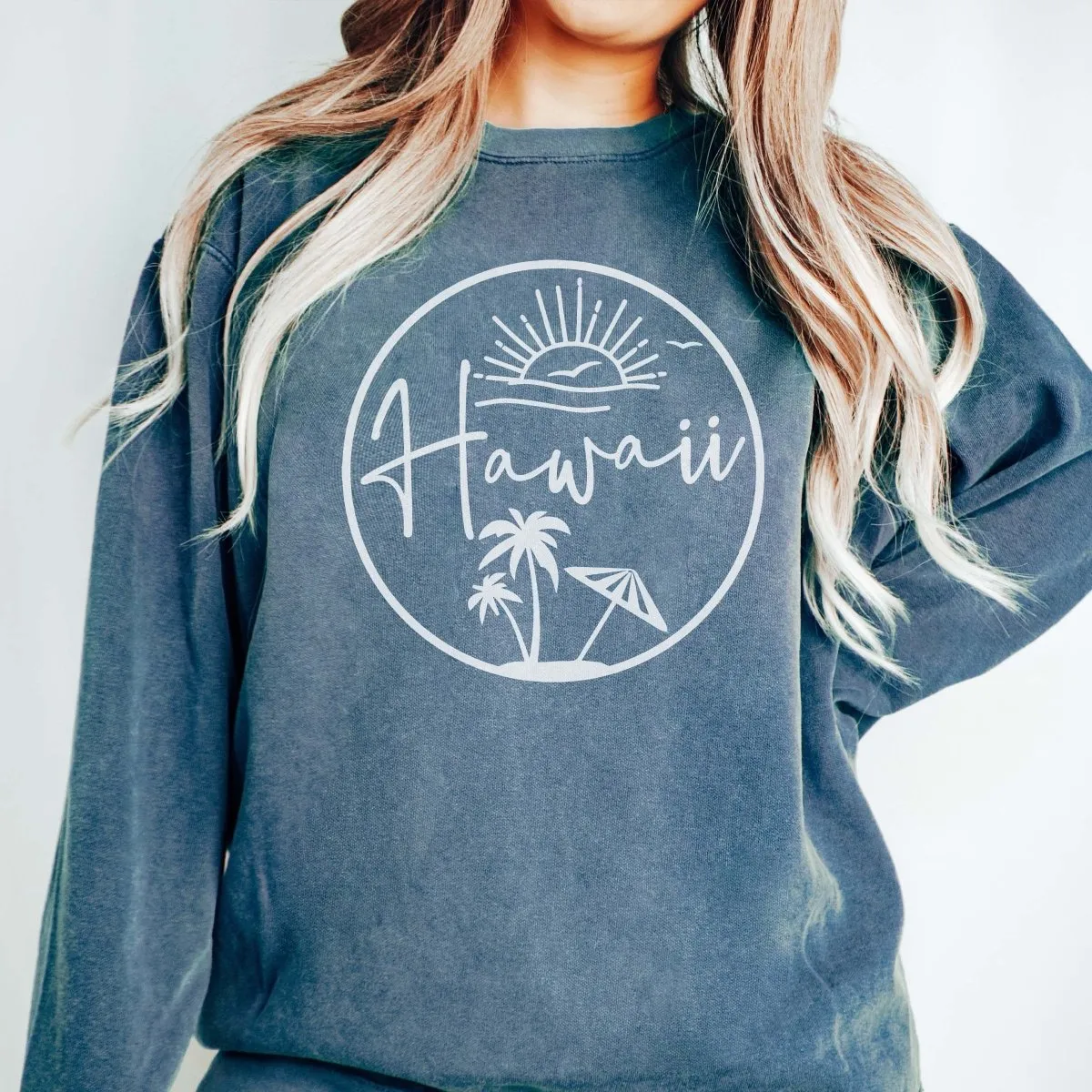 Hawaii Circle Comfort Colors Crew