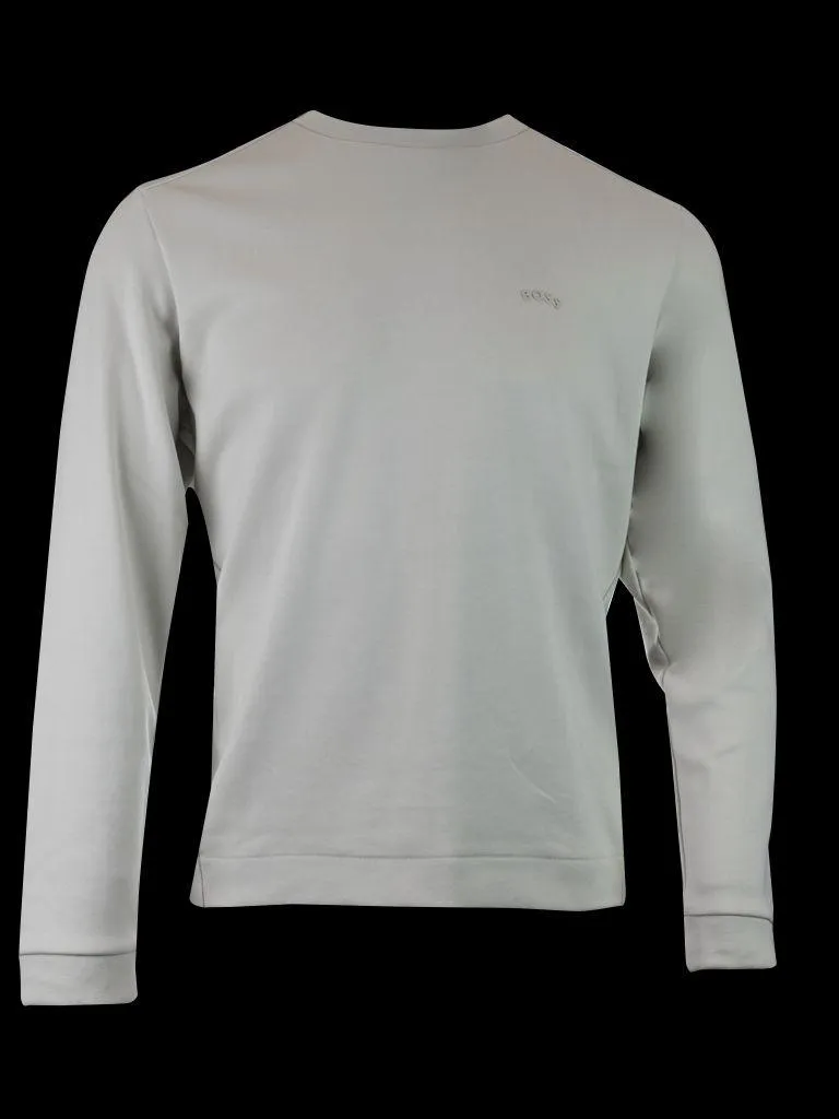 Hugo Boss Beige Cotton Round Neck Sweatshirt
