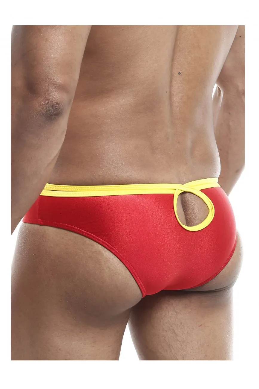 Joe Snyder JSHOL01 Holes Bikini Color Red