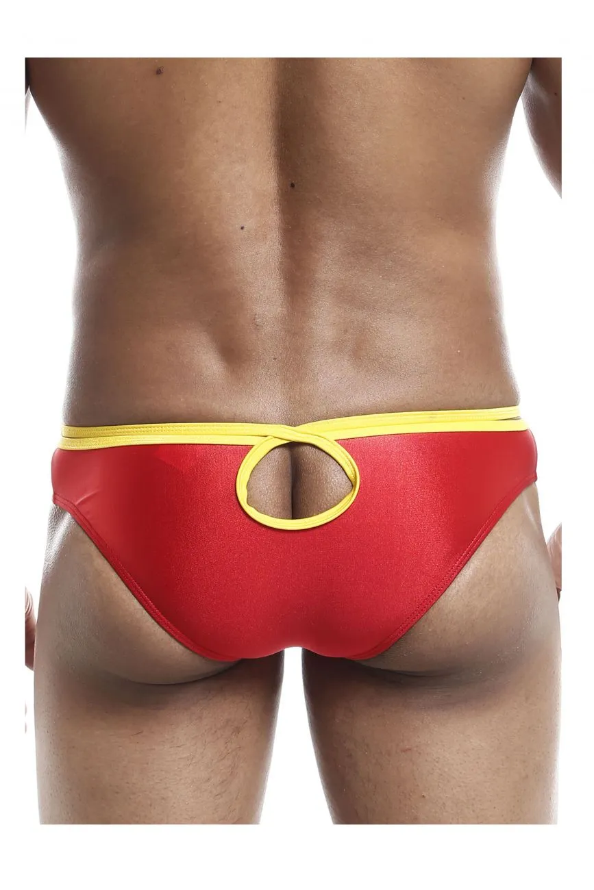Joe Snyder JSHOL01 Holes Bikini Color Red