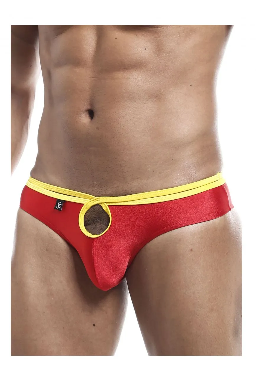 Joe Snyder JSHOL01 Holes Bikini Color Red