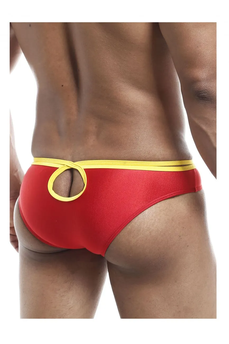 Joe Snyder JSHOL01 Holes Bikini Color Red