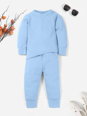 Kids Rib Innerwear Sky Blue Sw - Sunshine