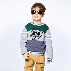 Knit Sweater With Dog | DEUX PAR DEUX