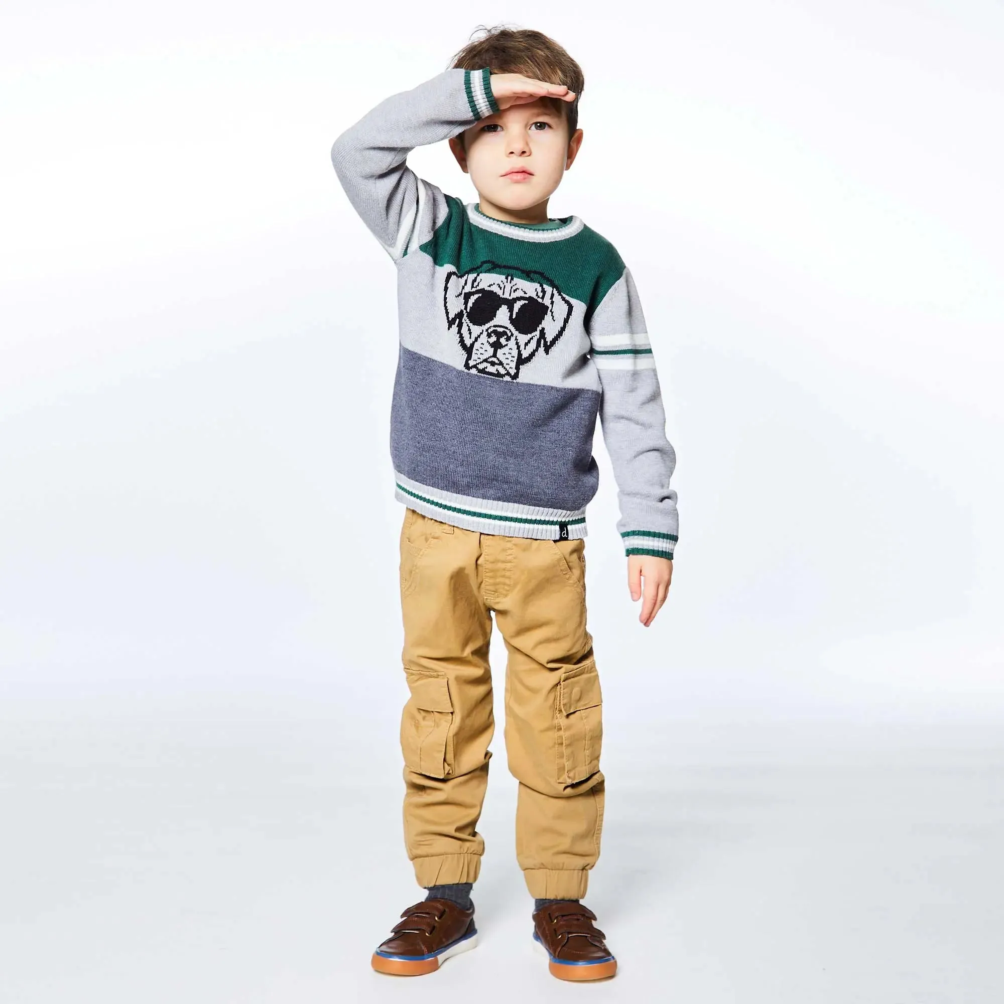 Knit Sweater With Dog | DEUX PAR DEUX
